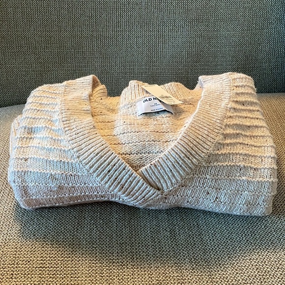 NWT! Old Navy Speckled Textured Rib-Knit Cream Cotton Tunic Sweater. Size 2x! - Picture 13 of 16
